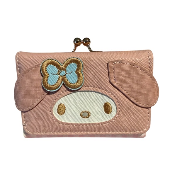 Kawaii Bunny My Melody Cute Pink Wallet with Kiss Lock Compartment 🆕 - Picture 4 of 7